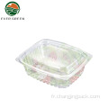Boîte d'emballage à salade frais en plastique jetable en plastique